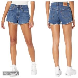 Levi’s 501 Button Fly Shorts in Salsa Halfway